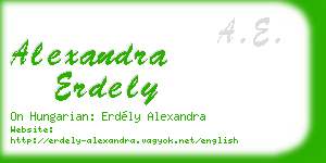 alexandra erdely business card